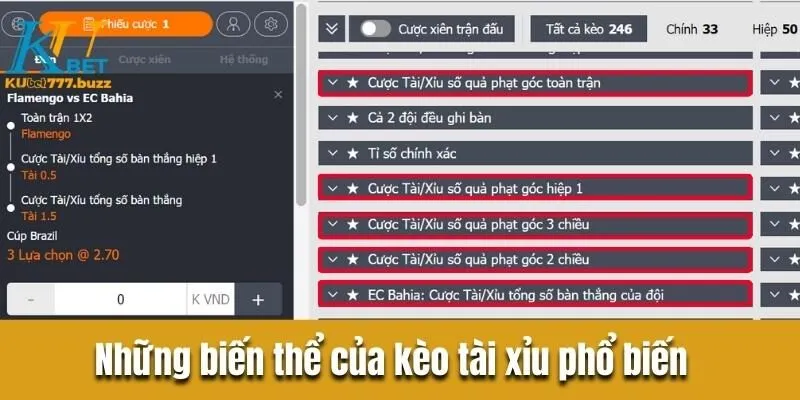 Tất tần tận về kèo tài xỉu trong bóng đá mà tân thủ cần biết Những biến thể của kèo tài xỉu phổ biến trong cá cược